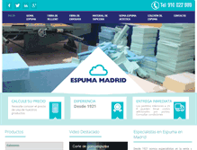 Tablet Screenshot of gomaespumaonline.com
